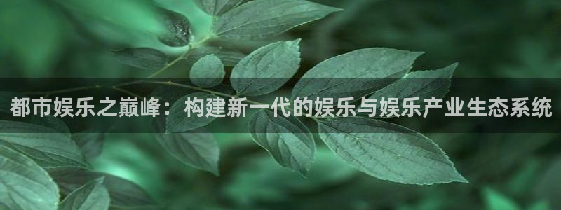 2元网河南二十二：都市娱乐之巅峰：构建新一代的娱乐与娱乐产业生态系统